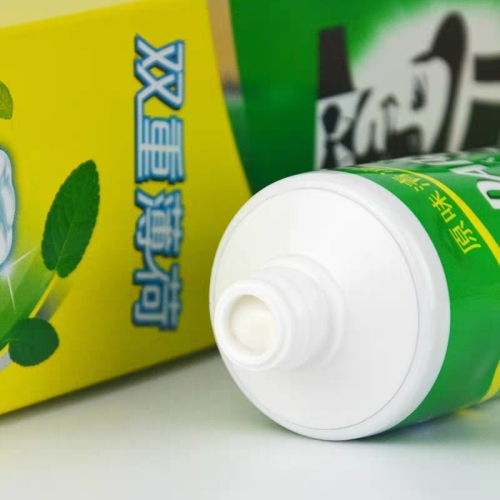haolai toothpaste double mint 225g family affordable anti-yellow tartar anti-bad breath whitening fresh breath