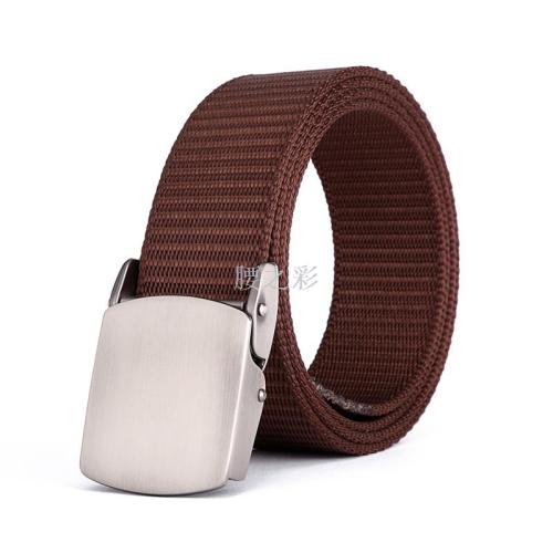 nylon outdoor belt men‘s belt automatic buckle youth anti-allergy pants casual alloy tactical belt