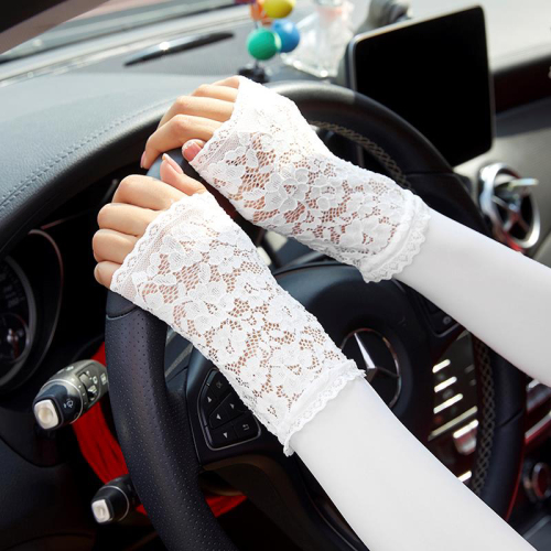 stall ice sleeve small rose lace silky sun protection anti-mosquito sleeve