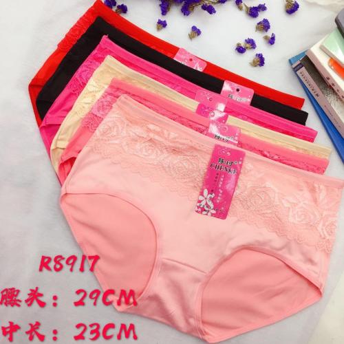 foreign trade underwear women‘s underwear lace stitching briefs solid color girls‘ pants factory direct sales