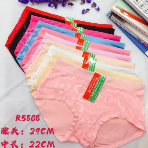 Foreign Trade Underwear Women‘s Underwear Lace Mesh Briefs Solid Color High Waist Girl Pants Factory Direct Sales