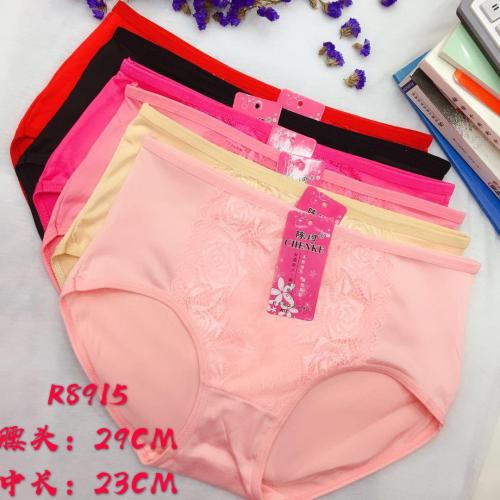 foreign trade underwear women‘s underwear lace stitching briefs solid color girls‘ pants factory direct sales