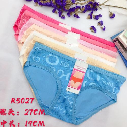 foreign trade underwear women‘s underwear lace mesh briefs solid color girls‘ pants factory direct sales