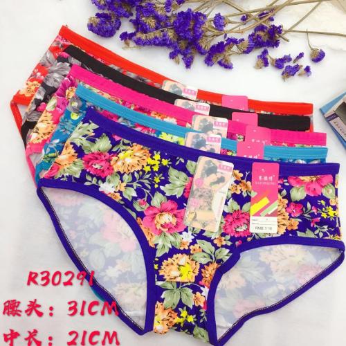 foreign Trade Underwear Women‘s Underwear Printed Briefs Low Waist Mummy Pants Factory Direct Sales 
