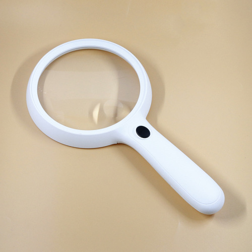 150mm Handheld LED Portable Magnifying Glass with Light Stamp Identification Magnifying Glass for the Elderly Reading Newspaper Reading Mobile Phone