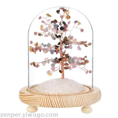 Beautiful Tourmaline Tree of Happiness, Custom Made Various Crystal Trees