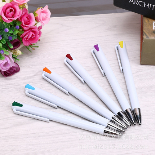 Supply Students‘ Supplies Ballpoint Pen Color Advertising Marker Color Ballpoint Pen Factory Direct Sales Wholesale Printable Logo