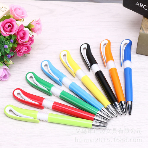 Creative Multi-Color Ballpoint Pen Transparent Rod Oil Pen Student Press Color Ballpoint Pen Korean Stationery Logo