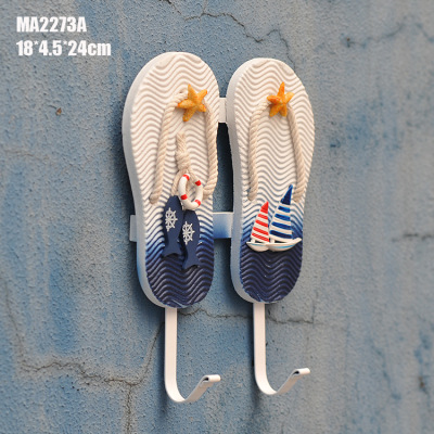 Slipper hooks Mediterranean style Coat hooks Ocean Beach Shoes Coat hooks - Myron