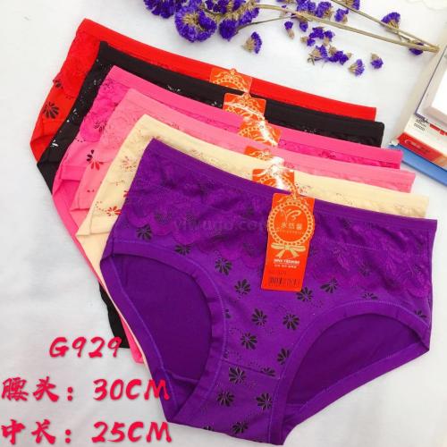 foreign trade underwear women‘s underwear printed briefs lace stitching girls‘ pants factory direct sales