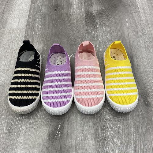 Spot Goods Striped Fashion Simple Wear-Resistant and Lightweight Hiking Children‘s Casual Shoes Boys and Girls