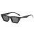 Retro small square cat eye sunglasses American fashion sunglasses personality street web celebrity same style glasses 