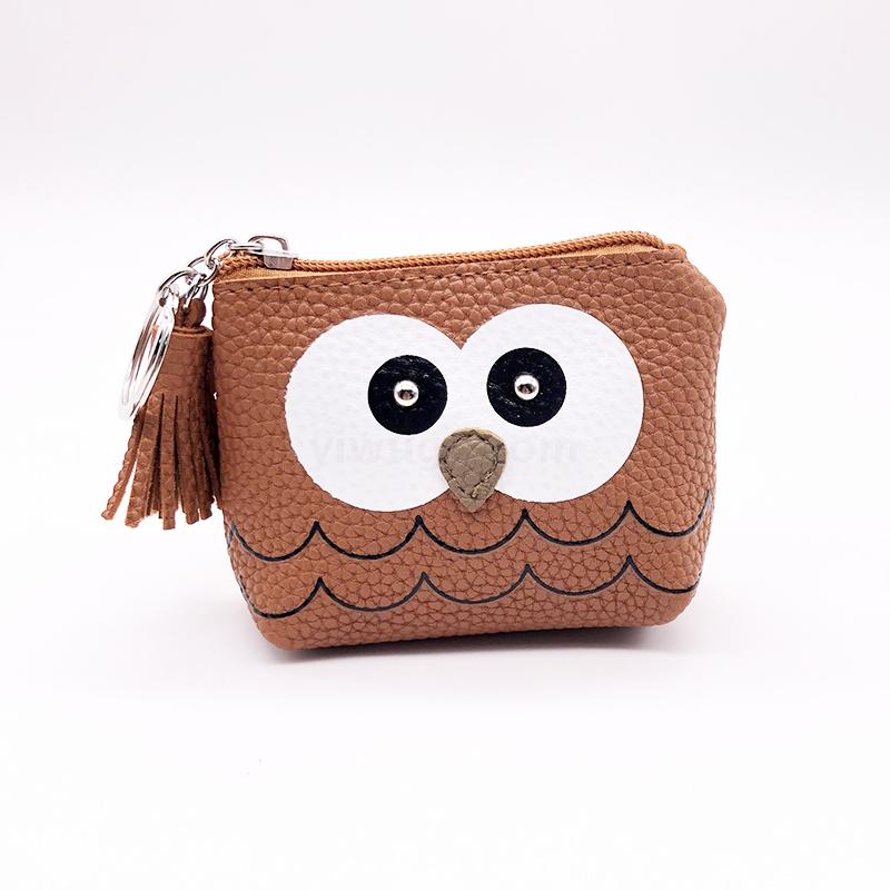 T-shaped Owl Tassel Cute Fashion Zero Purse Student Mini Pur...