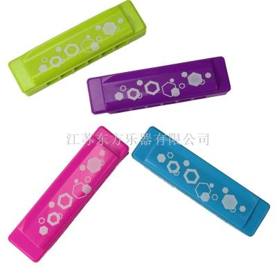 6-Hole Plastic Toys Harmonica Color ABS Customized Gifts Plastic Box Packaging Children's Toy Musical Instruments