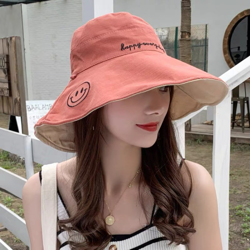 Customized Large Brim Fisherman Hat Sun Hat Sun Hat Fairy Essential UV Hat