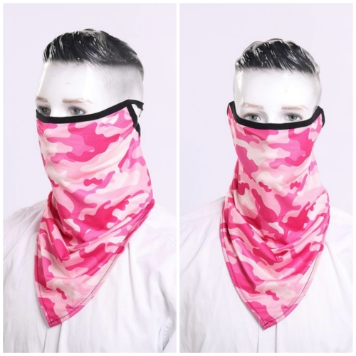 Outdoor Cycling Multifunctional Triangle Shawl Mask Printed Sunscreen Customizable Pattern