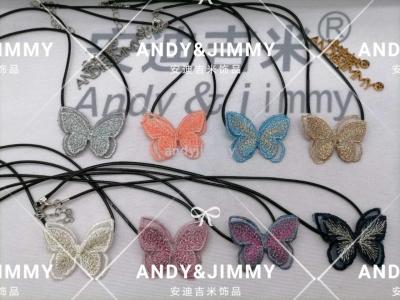 Andy Jimmy Accessories, Stall Sales King, Double embroidery Butterfly Clavicle chain, Factory Direct