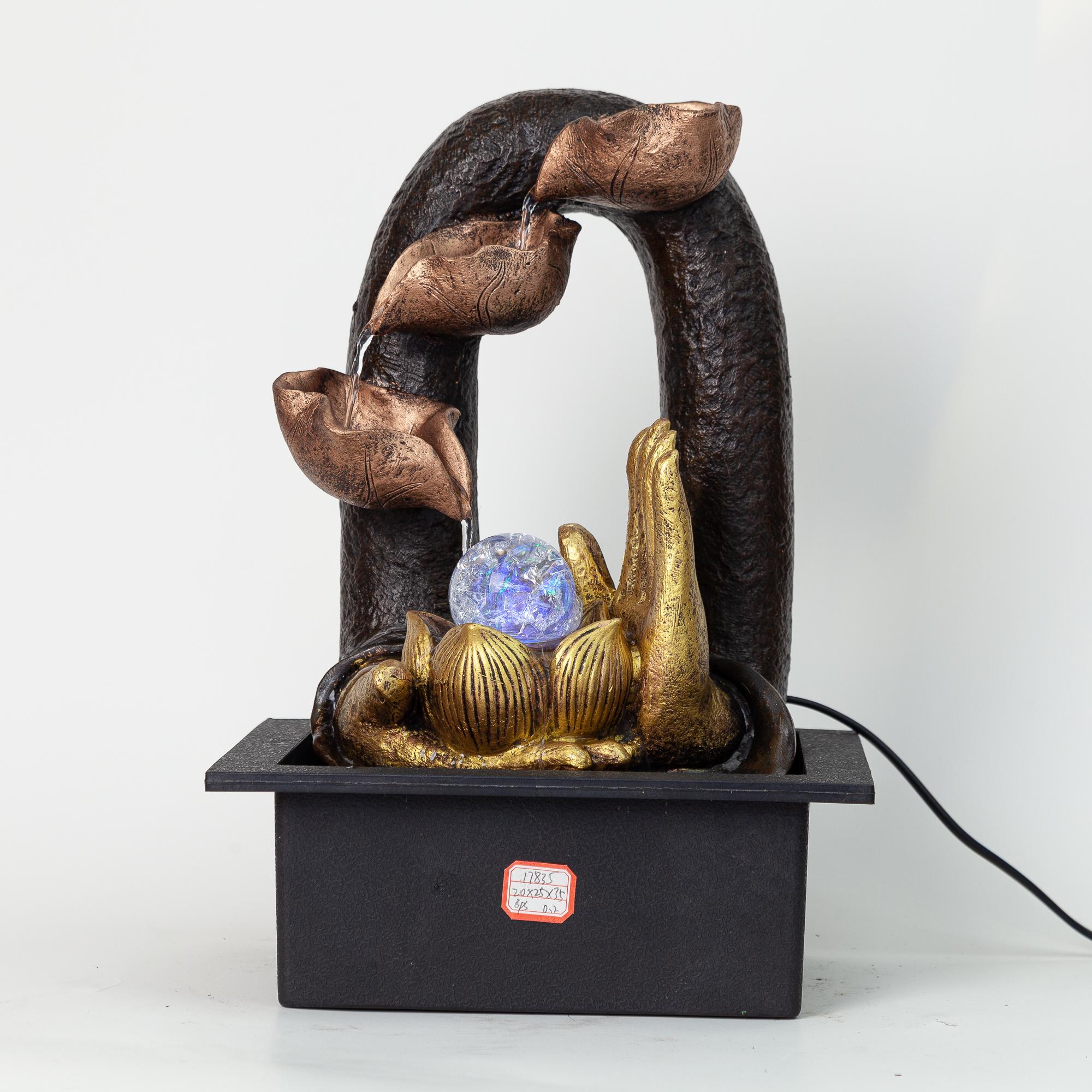 树脂工艺品假山流水树脂工艺摆件创意实用礼品流水喷泉摆件流水