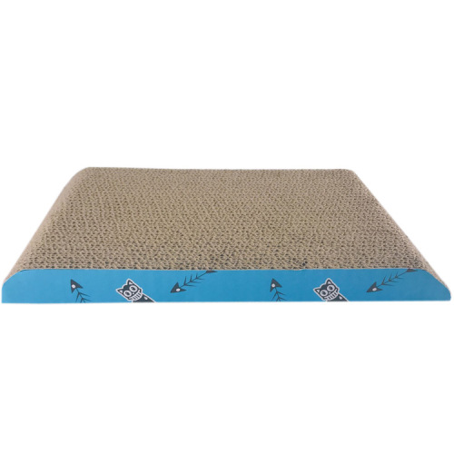 Corrugated Paper Blue Cat Scratching Straight Board Cat Toy Pet Supplies Cat Grater Retail Wholesale Factory Direct Sales