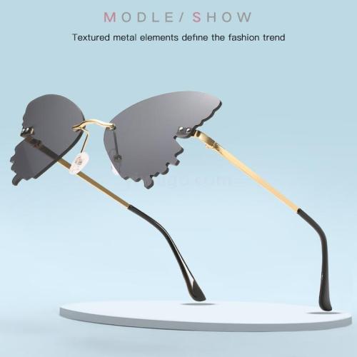 irregular cross-border sunglasses personality triangle cat eye sunglasses bow tide sunglasses tide 9043