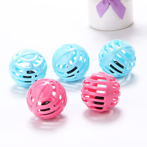 cat toy plastic bell ball hollow cat pet products factory direct cross-border wholesale