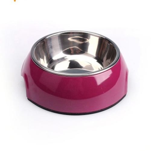 Medium Size M Factory Direct Brand New Bowl Set Plain Pet Food Bowl Non-Slip Stainless Steel Dog Tableware