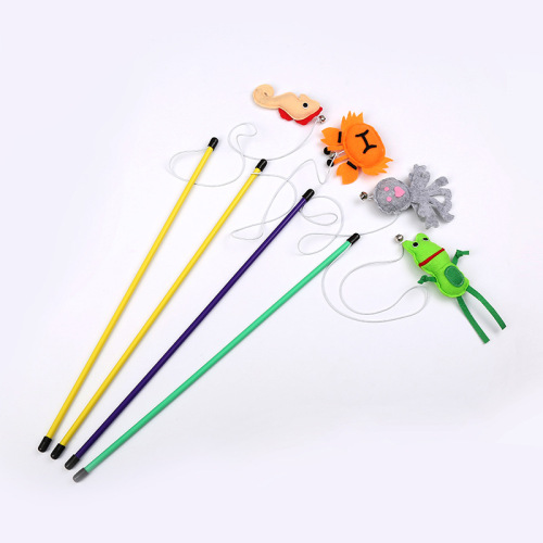 amazon cat toy funny cat stick seahorse octopus frog crab modeling funny interactive factory