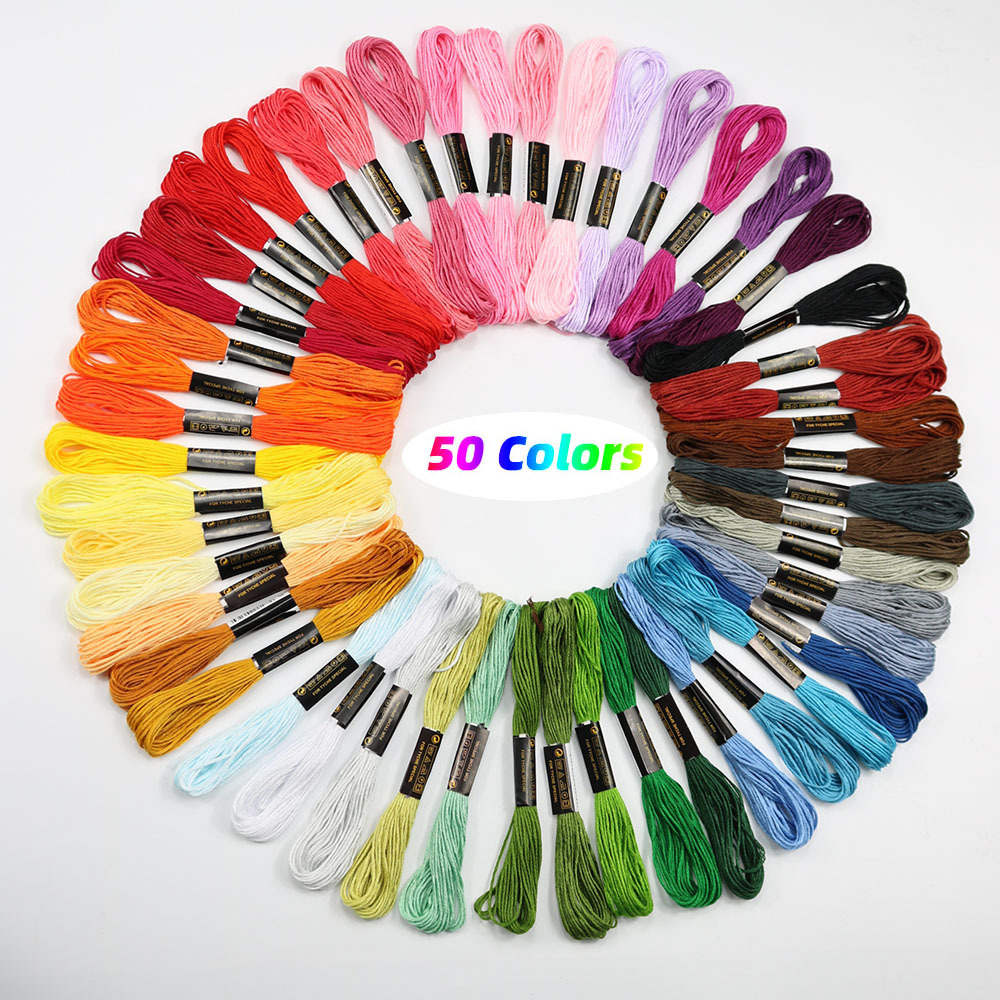 Polyester-cotton Cross Stitch Line Manual DIY Cross Stitch Wiring Braided cord Wiring Spot