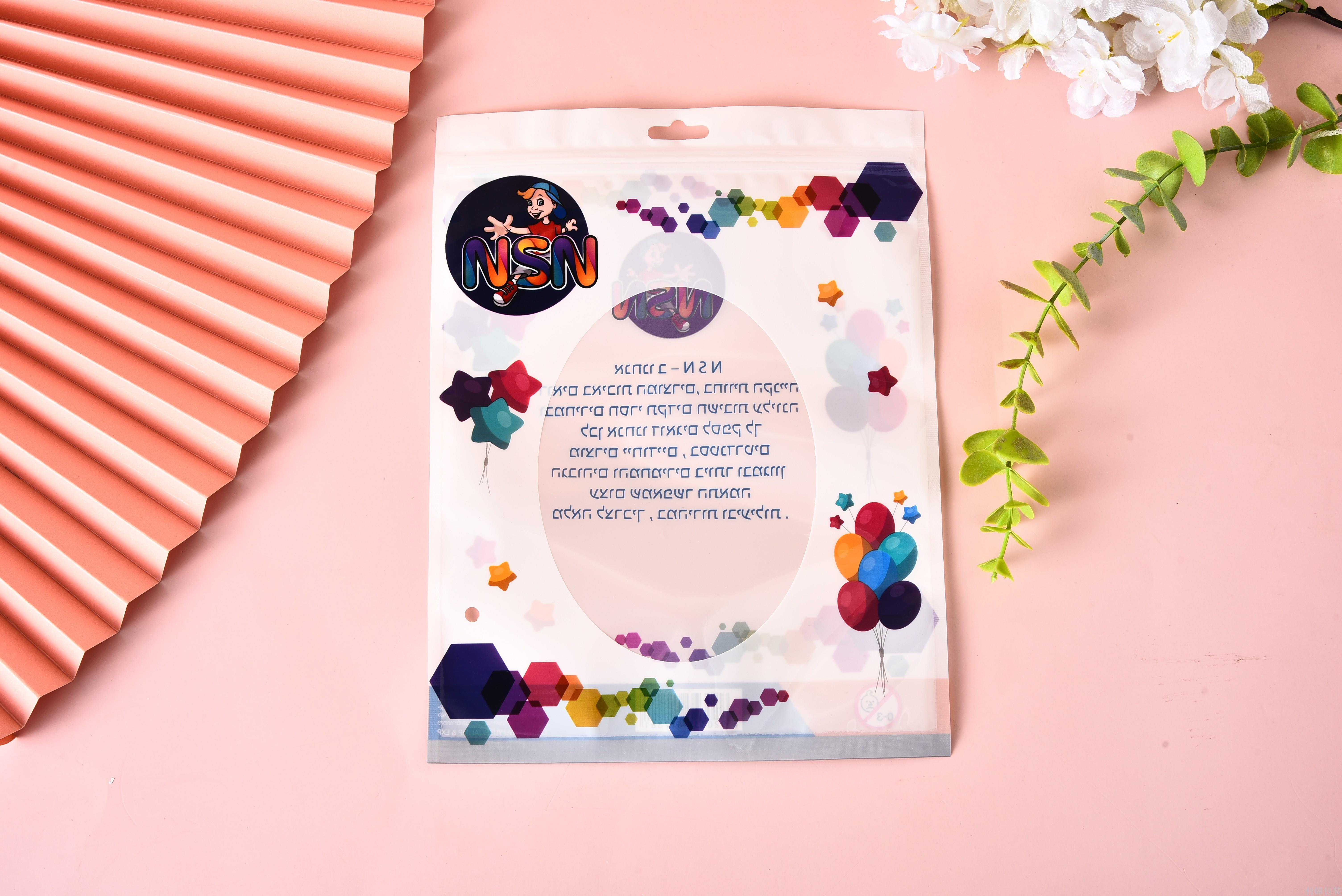 玩具包装袋气球复合袋玩具袋opp袋高清开窗密封拉链袋支持定做