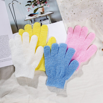 Creative scrub gloves are powerful double-sided exfoliators