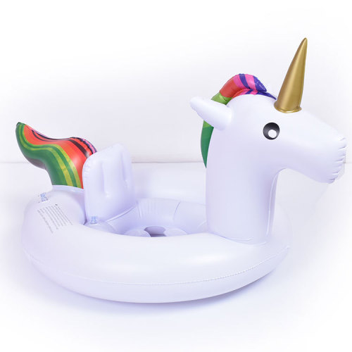 factory direct ins hot sale children‘s inflatable toys pvc unicorn swimming seat baby baby water ring