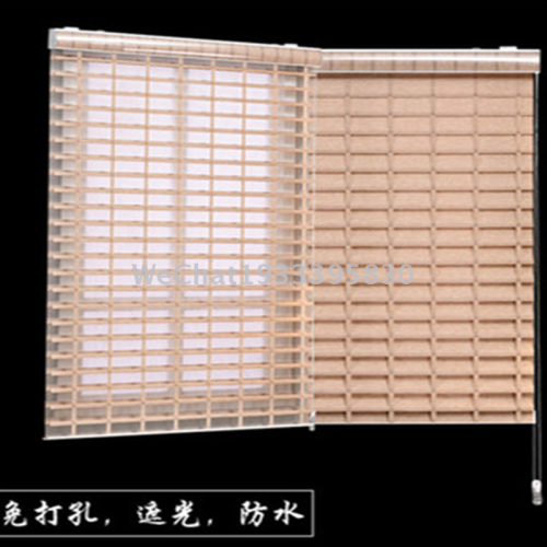 Korean Ladder Belt Shangri-La Curtain Study Louver Curtain Guest Restaurant Roller Shutter Bedroom Double Shade balcony Curtain