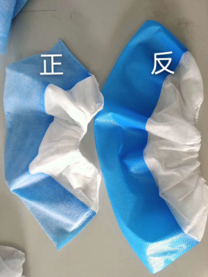 Disposable non-woven film-coated shoe covers can be washed and reused