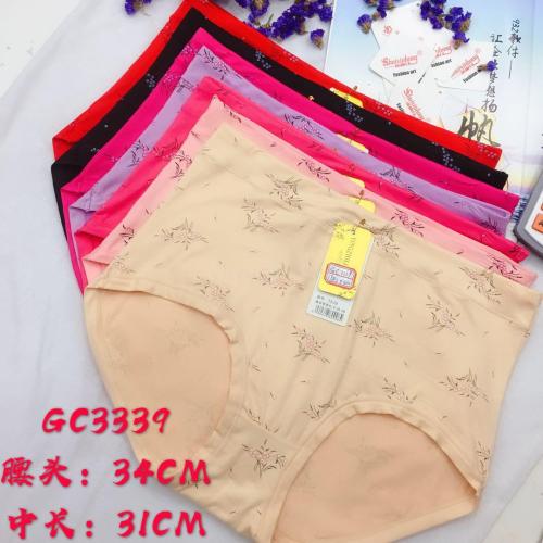 Foreign Trade Underwear Women‘s Underwear Printed Briefs High Waist Large Version Mummy Pants Factory Direct Sales 