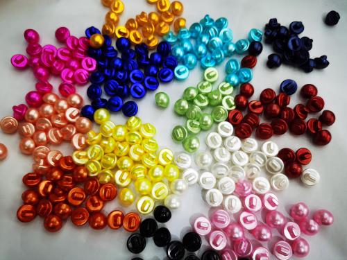1.25 pearl high foot diy buttons plastic spray color children‘s buttons