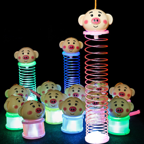 * Best-Seller on Douyin Children‘s Toy Electronic Luminous Toy Children‘s Stall Toy Stall Hot Sale Rainbow Spring Batch F