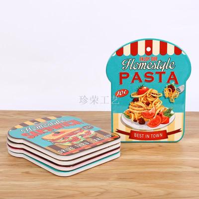 New Hot Selling Toast-Shaped Ceramic Insulation Placemat Support Customization