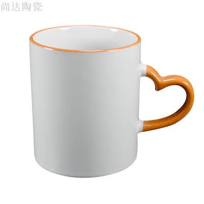 Heat transfer cup wholesale two - level handle color cup
