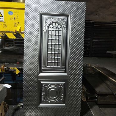 防盗门门面压花钢板 铁门板 门皮