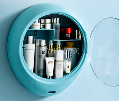 Creative Wall-Mounted Cosmetics Storage Box Household Minimalist Dustproof Cosmetic Box Multi-Functional Skin Care Products Storage Box