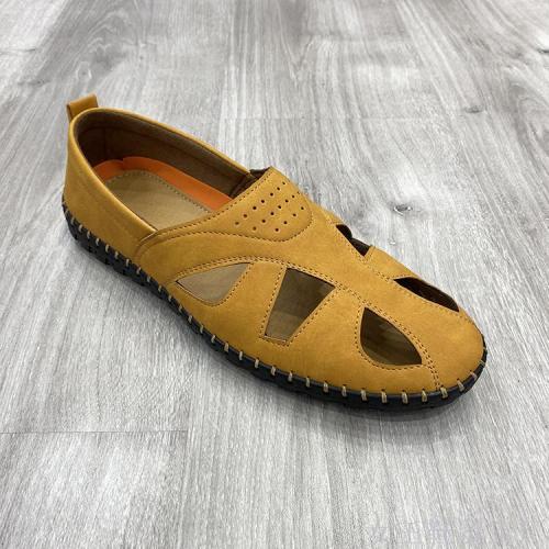 fashion pu hollow vamp large size custom soft sole casual shoes men