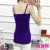 Spot solid color thread vest for ladies slim-fit Korean version of the bottom shirt for students inside and outside 