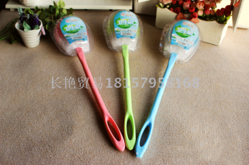 creative household wire button wire brush， bullet brush， single flower brush， flat brush cleaning toilet brush