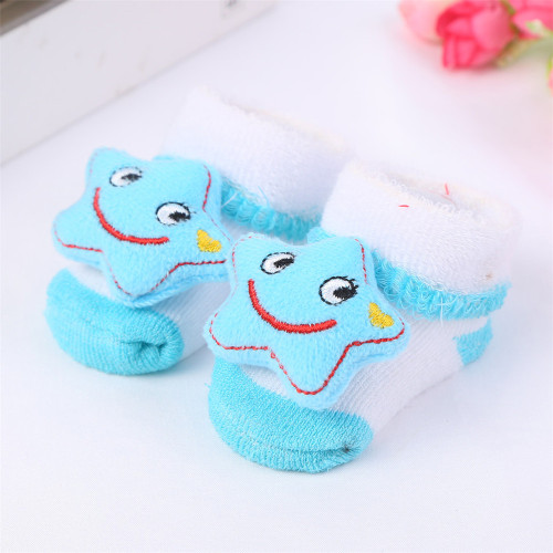 five-pointed star sock shoes baby shoes cartoon head baby shoes socks manufacturer
