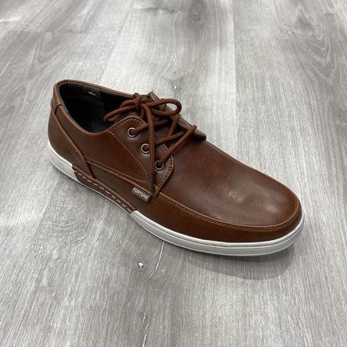 Men Shoes Fashion Solid Color Pu Handmade Custom Spring and Autumn Casual Shoes Lace-up Foreign Trade Export Business Men‘s Shoes