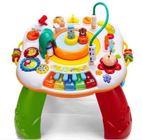 * Gu Yu 8866 Intelligence Study Table Multi-Functional Children‘s Early Education Bilingual Gaming Table Baby Puzzle Toy Table
