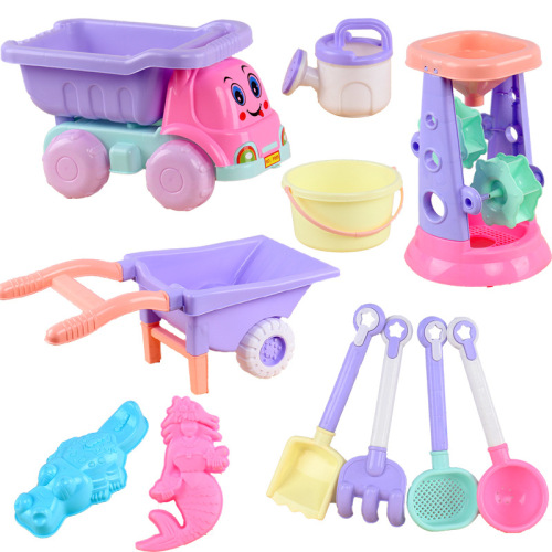 * Factory Popular Children‘s Beach Toys Engineering Vehicle Tool Set Playing Sand Playing Water Ketsumeishi Educational Toys Batch F