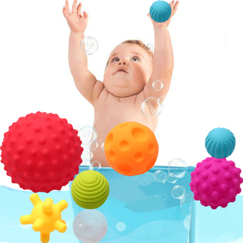 * baby toys massage ball baby early education puzzle hand ball bathroom water spray ocean ball children bath play j