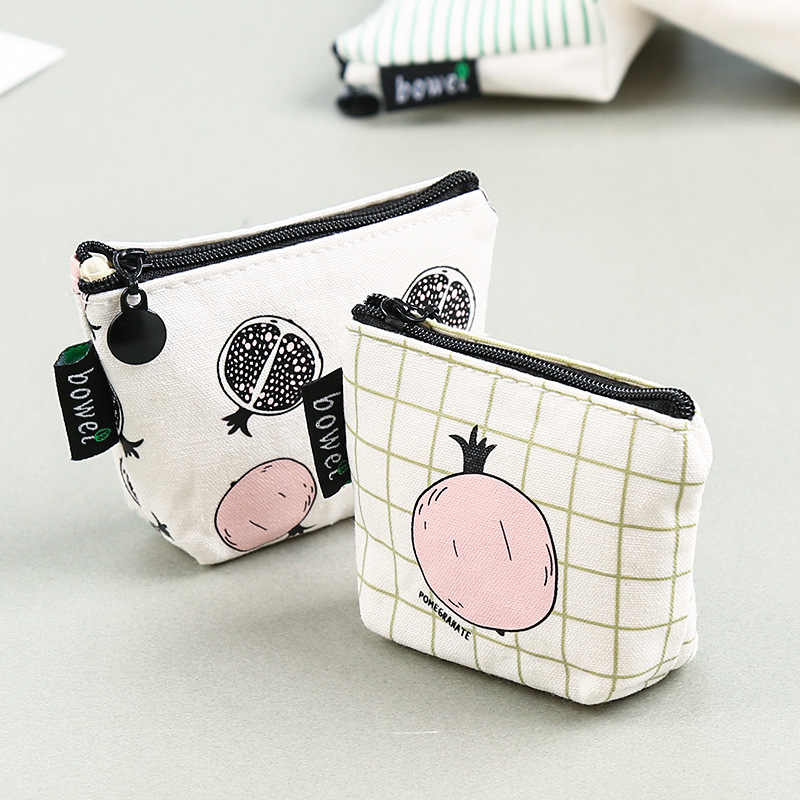 Korean version of zero Wallet Zero Money bag Girl Creative Zipper Small fresh key bag Cartoon Cute c