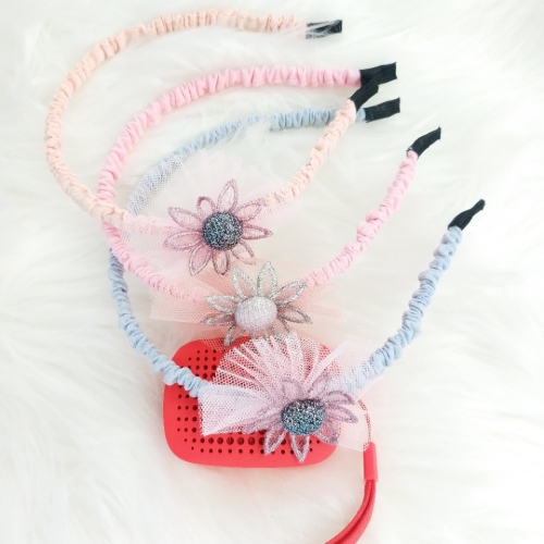 Aishang Sunshine Children‘s Gauze Knot Headband Fashion Cute Baby Headband 20 mixed Color Style Random Hair 